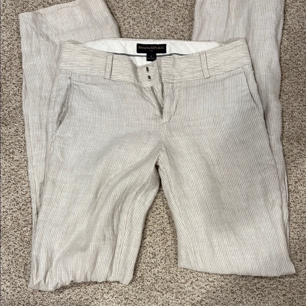Banana Republic Light Striped Trousers